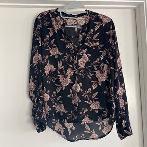 Forever 21 floral long sleeved shirt